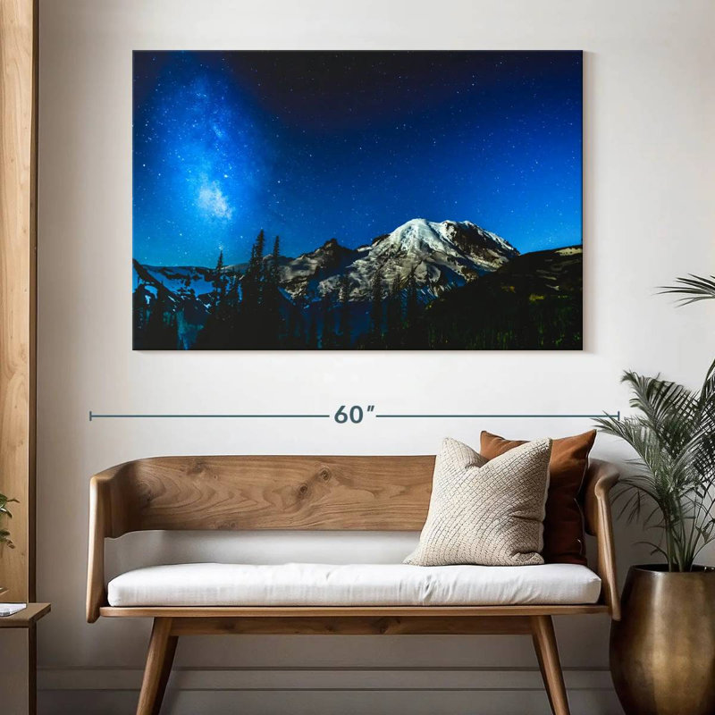 Alvord Mount Rainier Under Voie Lactée, H 34 po x l 51 po