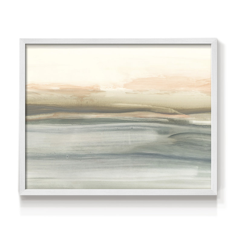 Atlantic Sunrise II -Framed Print - Restickable, 22" H x 28" W, White