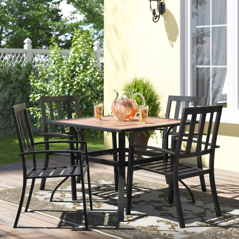 4 - Person Patio Dining Set with Square Table