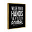 «Wash Your Hands Ya Filthy Animal», art mural sur toile typographique noir et blanc-1918827894-1918827897