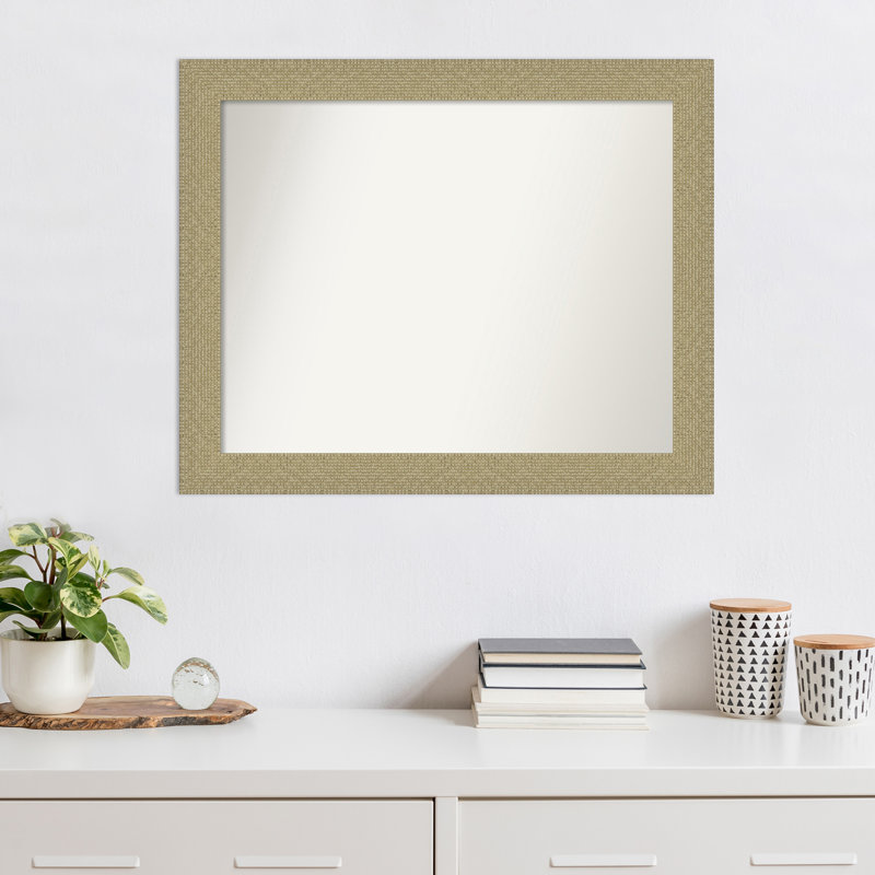 Miroir d'appoint Ardijana, Mosaïque dorée, 26,25 po x 32,25 po
