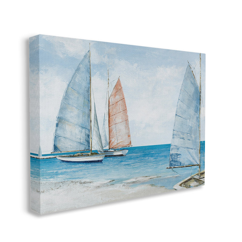«Coastal Sailboat Fleet» par Max Maxx sur, H 16 po x l 20 po