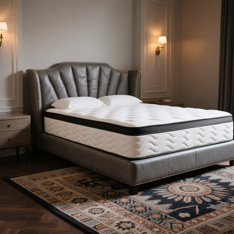 12" Queen Medium Hybrid Mattress in a Box, Pressure Relief, Breathable & Hypoallergenic, Low Motion Transfer