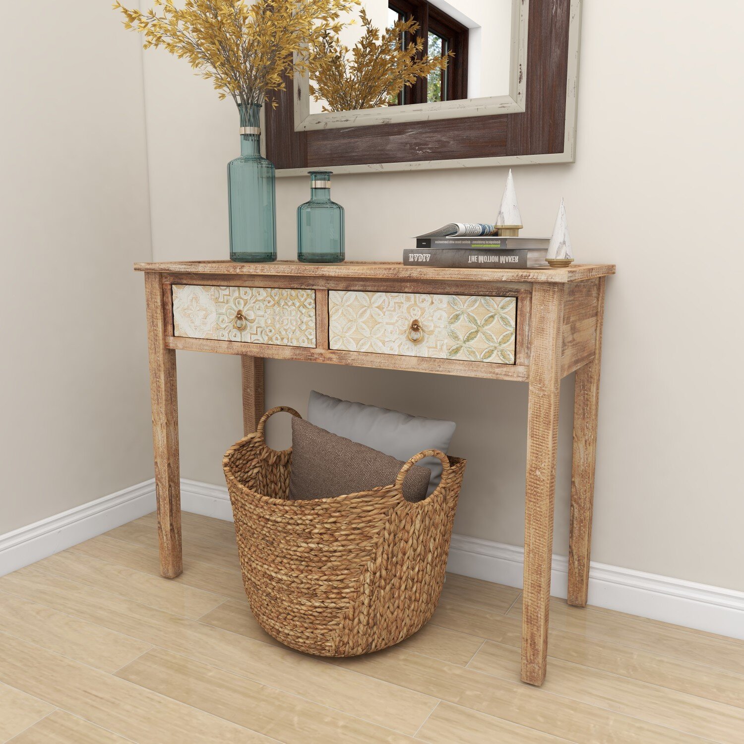 Rosalind Wheeler Keenum 40'' Solid Wood Console Table & Reviews ...