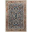 Tapis décoratif à motif frangé noir et beige-899111127