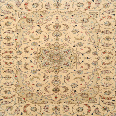 Tapis brun/gris/beige traditionnel