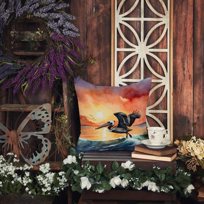 Coussin Pelican Fiery Sunset