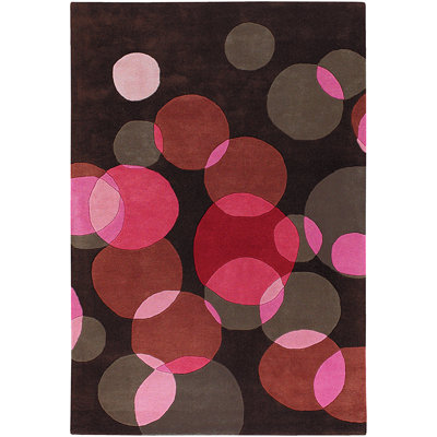 SAMPLE - Tapis vert / brun en laine Samual