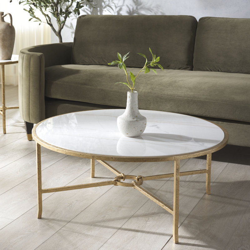 Markley Forged Metal Round Coffee Table