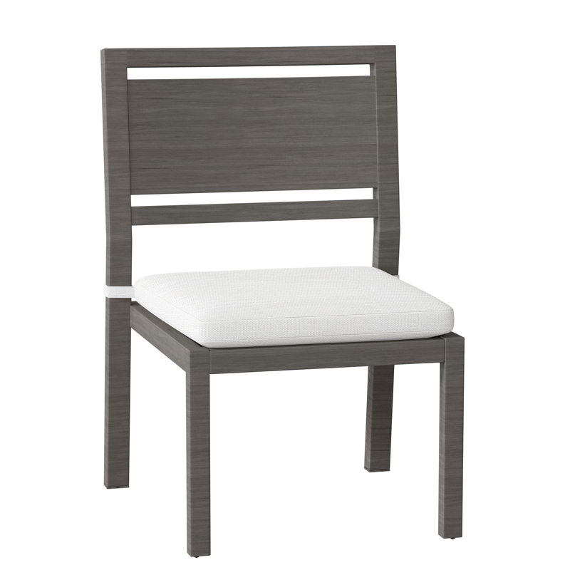 Chaise d'appoint en aluminium Avondale - Gris ardoise, Gris ardoise, Pas de soudure, Chambray tonnelle