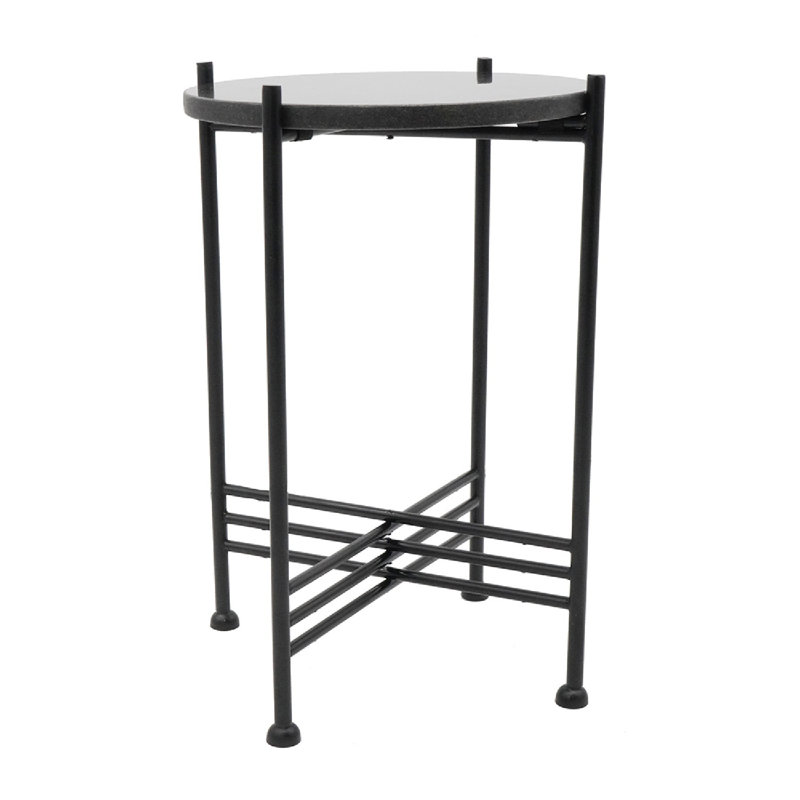 Table de bout Strathairn, Noir, H 18,50 po x l 13 po x P 13 po