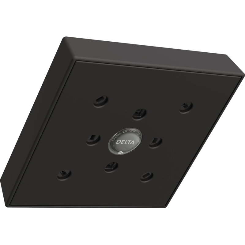 Universal Showering Components Dryden 1.5 GPM Full Low Flow Shower Head with H2okinetic Technology, Matte Black