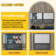 Armoire de rangement murale en métal de 29,5 po de largeur avec serrure et tablette ouverte, coffre à outils flottant robuste avec tablette réglable pour garage, atelier et atelier de réparation automobile, noir-721707059