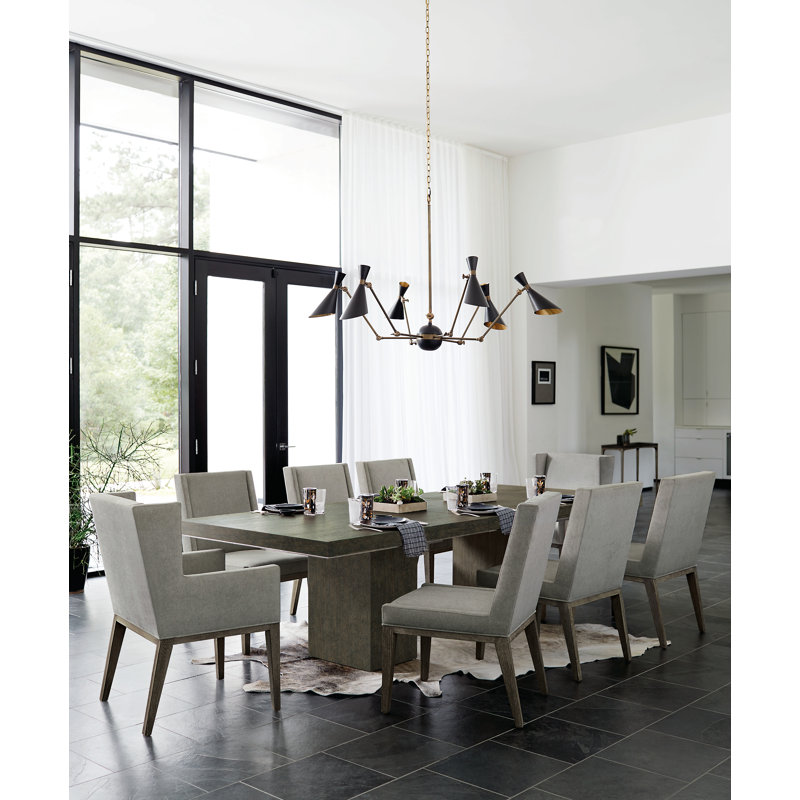 Linea 9 - Piece Extendable Dining Set, Cerused Charcoal