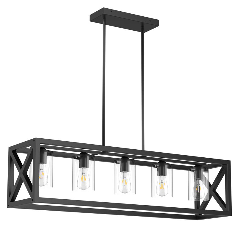 Warthman 5 - Light Pendant, Clear, Matte Black