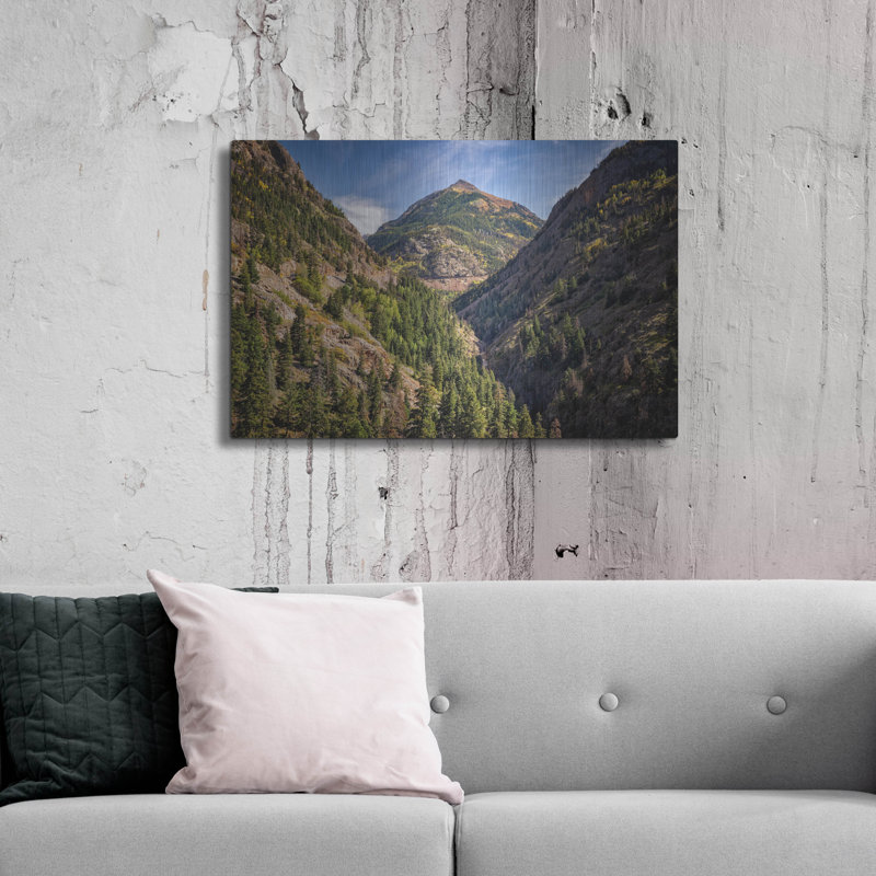 «Abrams Mountain» par Rick Berk, art mural en métal, H 24 po x l 36 po