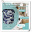 Panier à linge rétro Vintage Sea Waves avec poignées Sac de rangement universel imperméable en tissu Oxford
