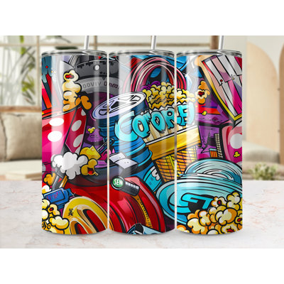 Choose Handmade Tumblers 591 mL Vacuum Insulated Stainless Steel (18/8) Travel Tumbler with Straw