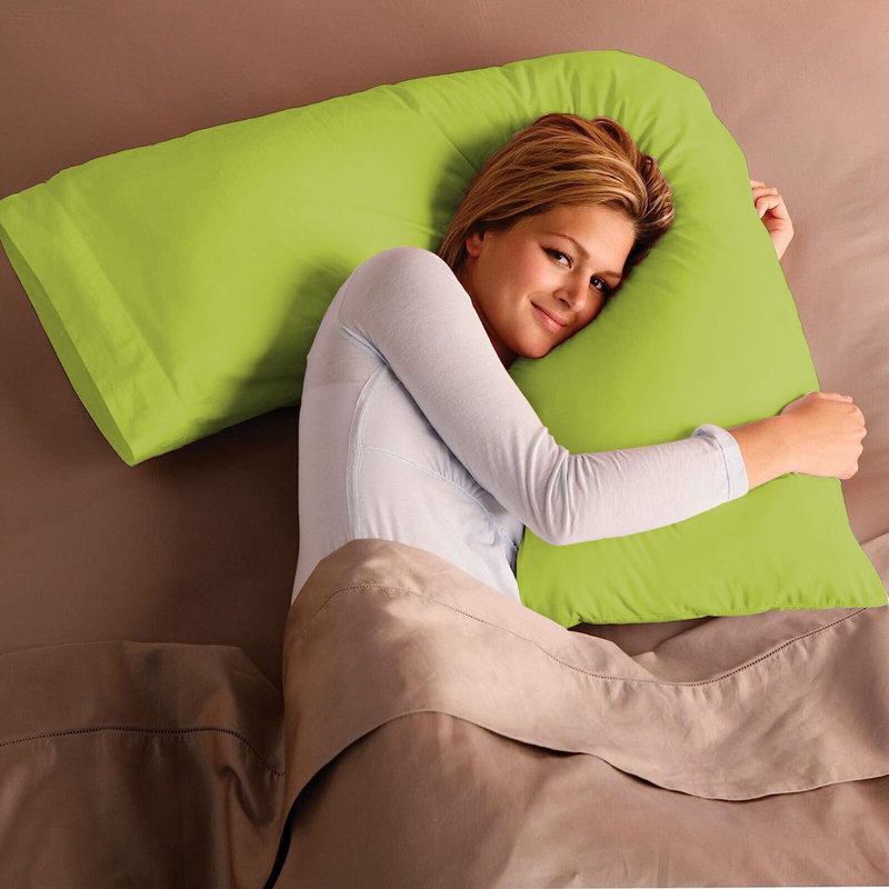 Aaravi Cotton Blend Standard Pillow Case, Lime Green