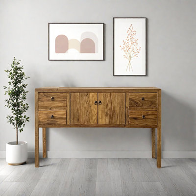 Modern Nostalgic Style Solid Wood Console Table