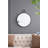Iron Frame Vertical Round Mirror