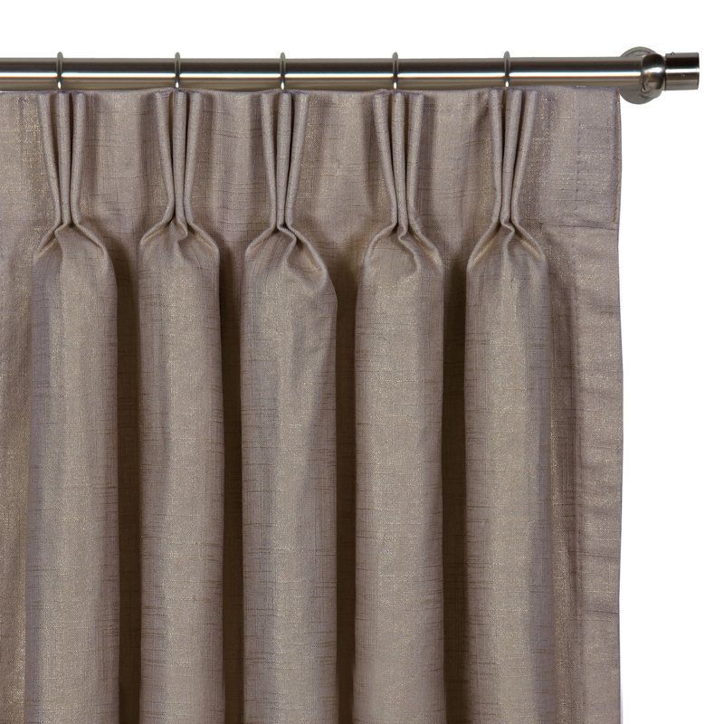 Reflection Room Darkening Curtain, 20" W x 120" L, Gold