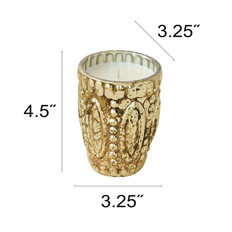 Bougie en verre Frosted Woods Petite