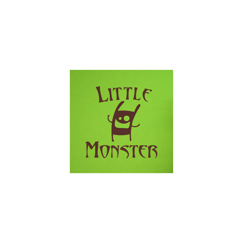 Little Monster Wall Sticker, Grey