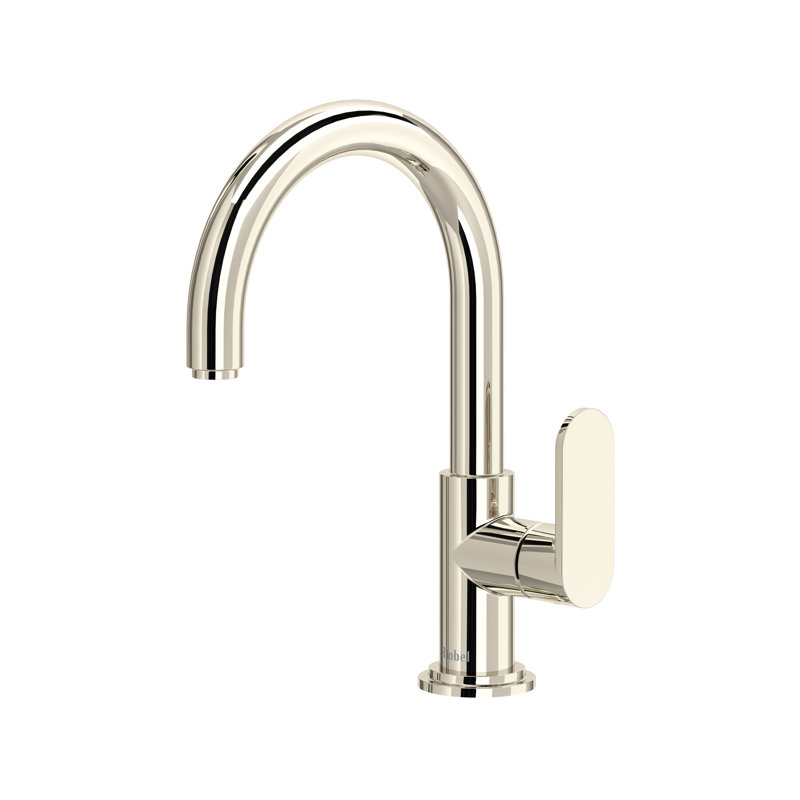 Robinet de lavabo à poignée simple Arca, Nickel poli