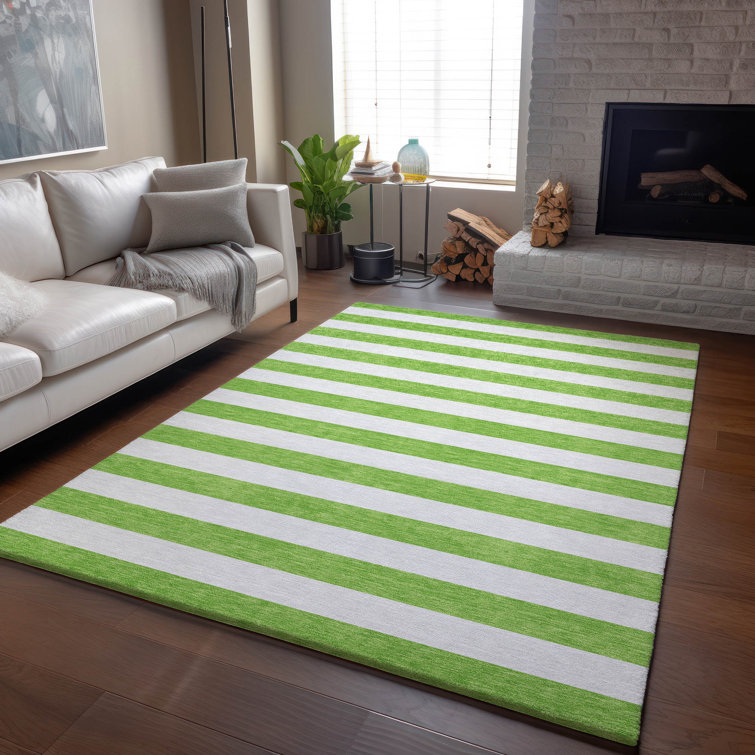 Premium Machine Washable Cerrito AMF528 Lime Rug