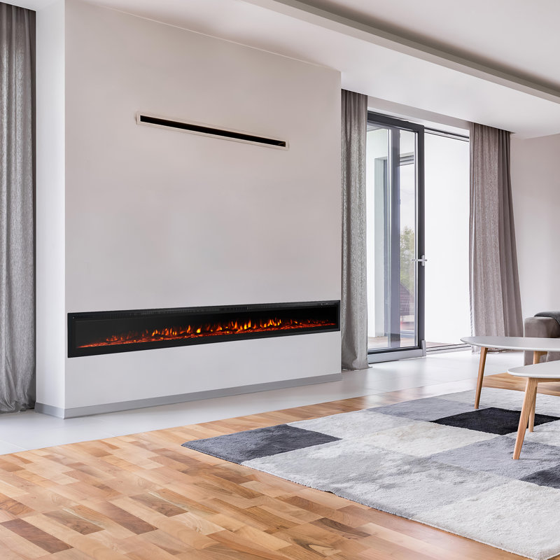 Aadhithya 100'' W Electric Fireplace Insert