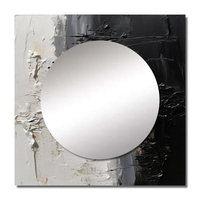 Shelva - Abstract Marble Square Living Room Wall Mirror Art