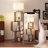 Walnut Solid + Manufactured Wood Free form Floor Lamps