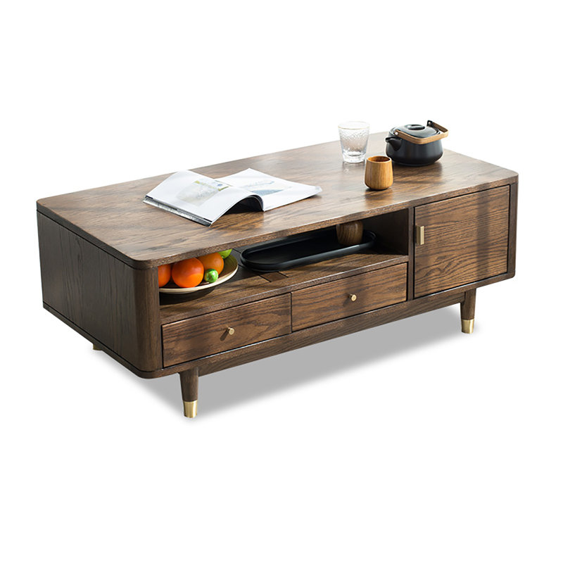 Table basse à quatre pieds avec rangement