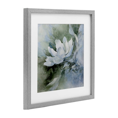 Impression florale fantaisiste sous verre encadrée par Svetlana Aleynikova