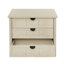 Armoire à 3 tiroirs pour le salon et le bureau de chambre à coucher de conception américaine avec une capacité de charge de 140 livres.