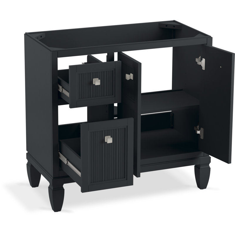 Hearthaven 36-In Bathroom Vanity Set, Slate Gray