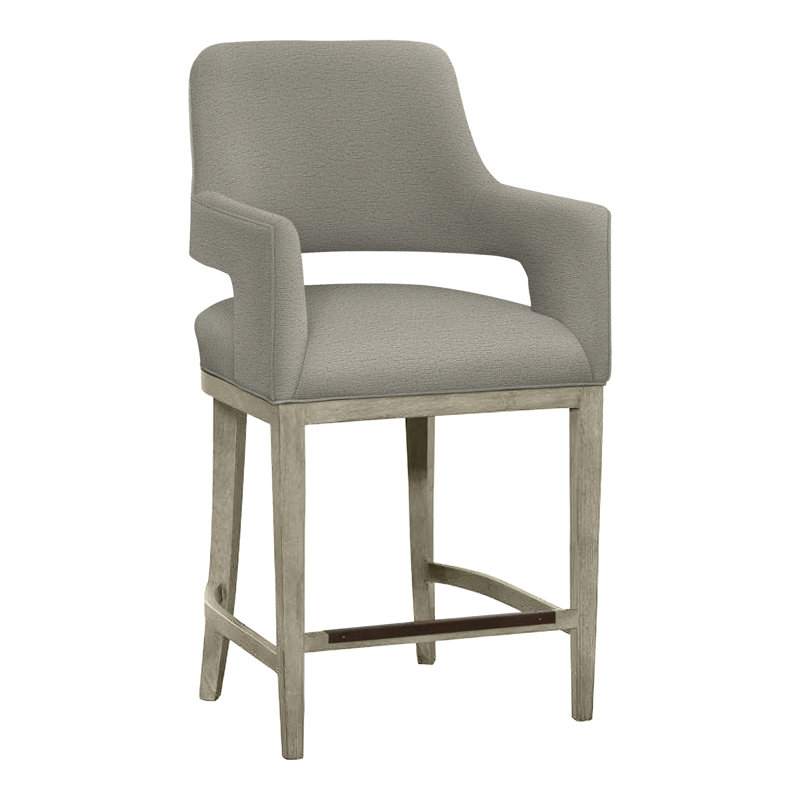 Tabouret de bar et de comptoir Josie, Amande chamois, Perigold Lirico Oyster
