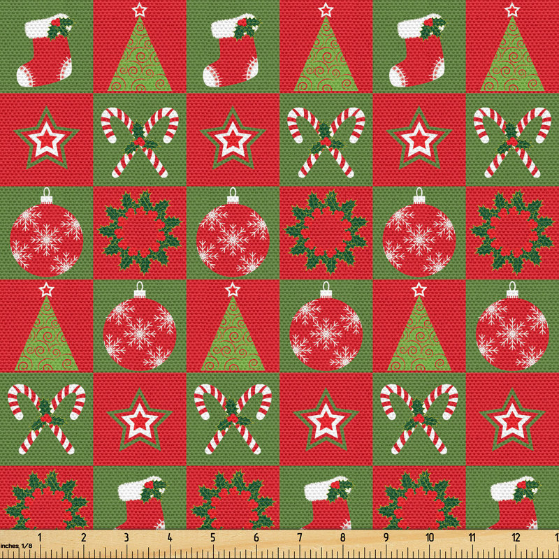 Alcalde Christmas Eve Ornaments Fabric