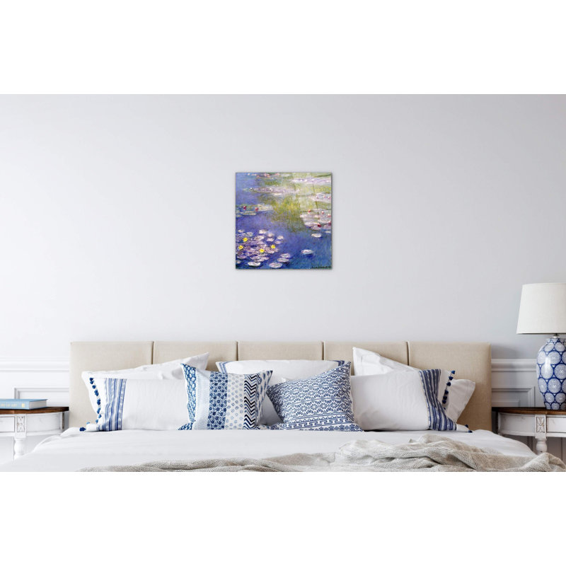 Nympheas at Giverny by Monet Claude 58x58 Cm Frameless Panel Lightweight Ready to Hang, CrystalArt