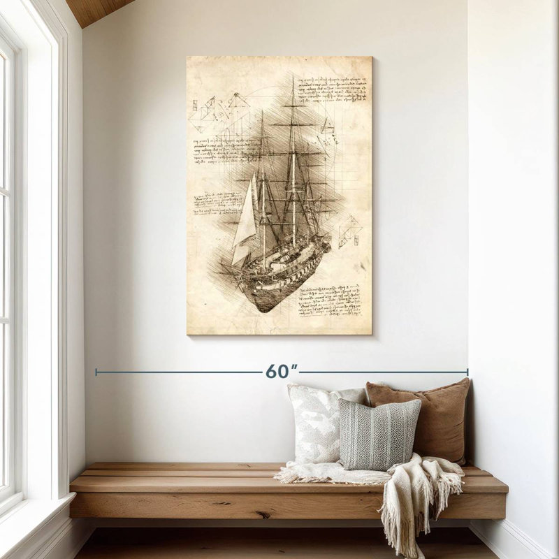 Aletra Ship Old, 45" H x 30" W