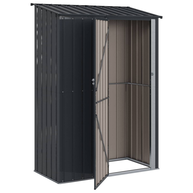 Vidaxl Garden Sheds Metal Outdoor Structures Storage Modern Weather Resistant, Anthracite