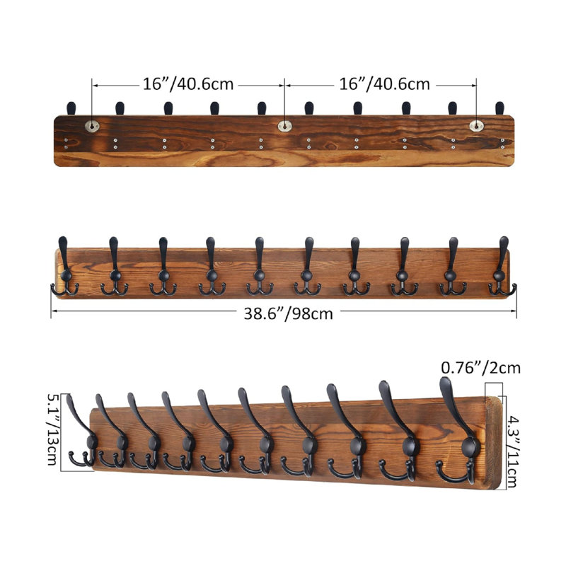 Freestanding 6 - Hook Coat Rack