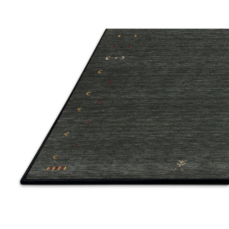 Tapis noir/gris zone contemporaine, Rectangle 8 pi x 12 pi