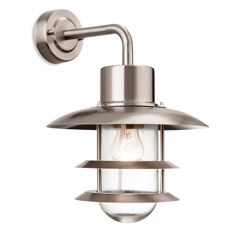 Austin 32.5cm H Outdoor Barn Light, Stainless Steel