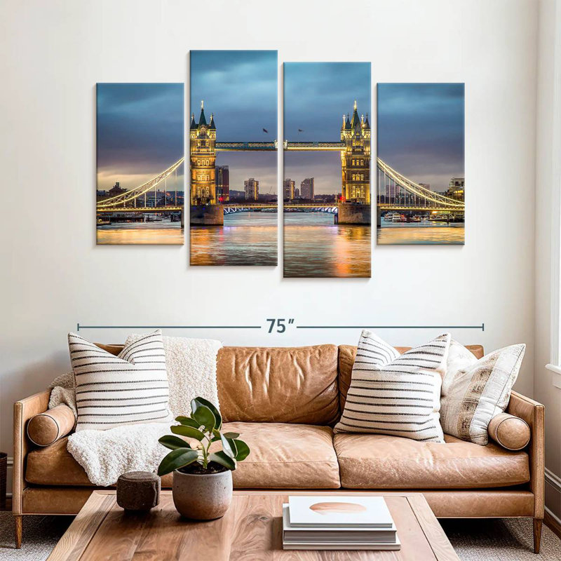 Lilie Bright Tower Bridge, H 42 po x l 68 po