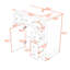 Meuble-lavabo autoportant moderne avec rangement réglable-2038442816
