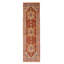 Tapis de couloir brun en laine noué à la main de conception unique 2 pi 6 po x 7 pi 11 po New Age