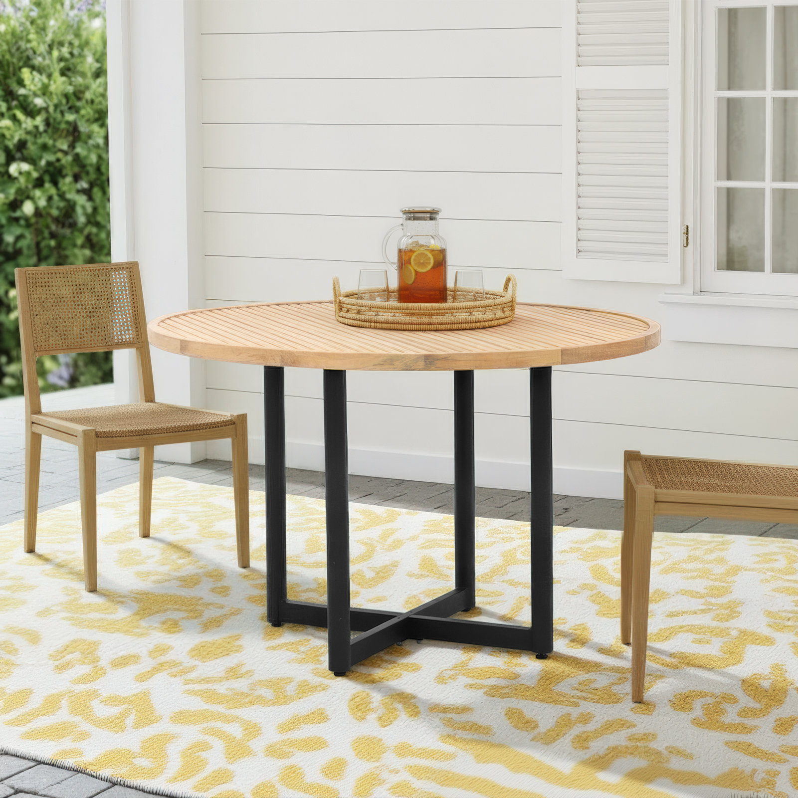Raleigh 47" Teak Patio Dining Table