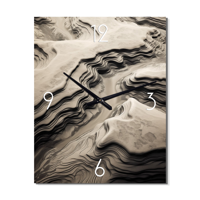 Gaela - Horloge murale désertique surdimensionnée, Grand